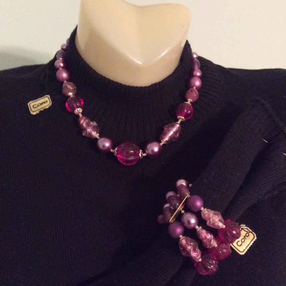 Coro Vintage necklace and bracelet